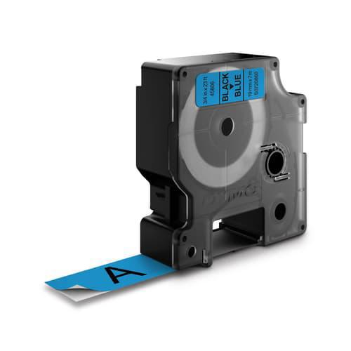Dymo Tape D1 19MM Svart/Blå