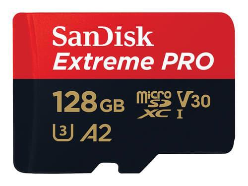 SanDisk Extreme Pro 128 GB MicroSDXC Uhs-I Klass 10 128GB MicroSDXC Uhs-I