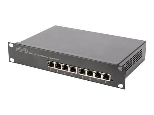 Digitus DN-95331 8-Port Gigabit 10" PoE 80W Switch