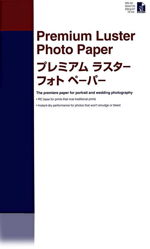 Epson Papper Photo Premium Luster A2 25 Ark 250G