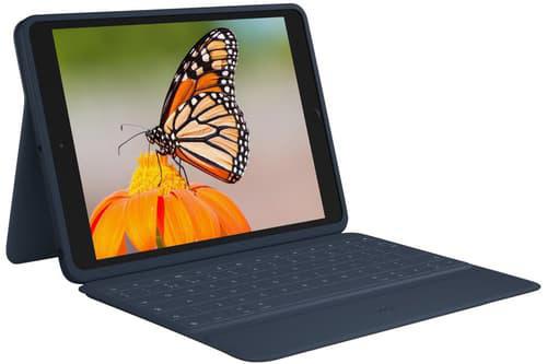 Logitech Rugged Combo 3 Rugged Keyboard/Cover Case (Folio) for 25.9 cm (10.2") Apple iPad (7th Generation) Tablet - Classic Blue