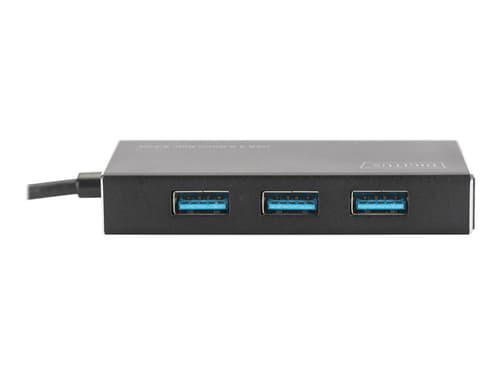Digitus Da-70240-1 Gränssnittshubbar Usb 3.2 Gen 1 (3.1 Gen 1) Type-A 5000 Mbit/S Svart
