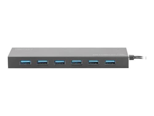 Digitus Da-70241-1 Gränssnittshubbar Usb 3.2 Gen 1 (3.1 Gen 1) Type-A 5000 Mbit/S GRÅ