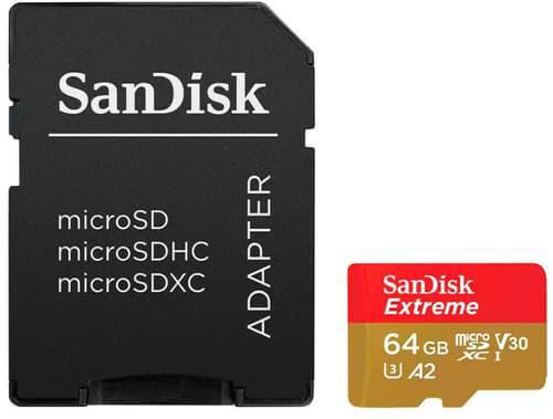 SanDisk Extreme Plus 64 GB MicroSDXC Klass 10 64GB MicroSDXC