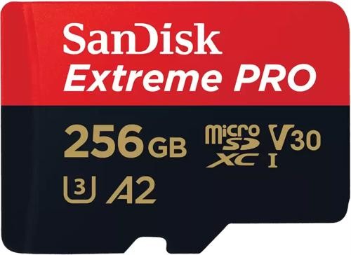 SanDisk Extreme Pro 256 GB MicroSDXC Uhs-I Klass 10 256GB MicroSDXC Uhs-I
