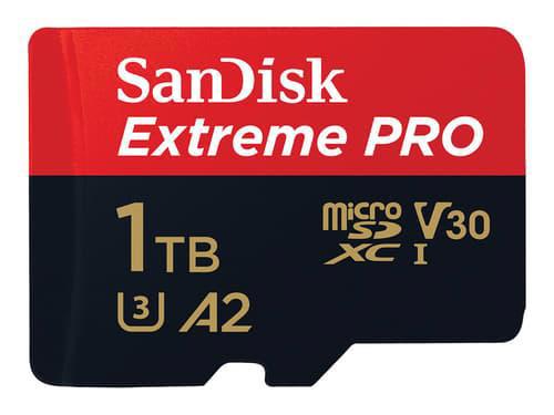 SanDisk Extreme Pro 1 TB MicroSDXC Uhs-I Klass 10 1000GB MicroSDXC Uhs-I