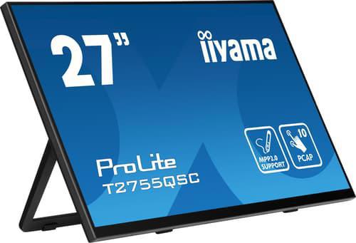Iiyama ProLite T2755QSC-B1 27" Ips WQHD Pcap Usb Svart 27" 2560 × 1440Pixels Ips 16:9 75Hz