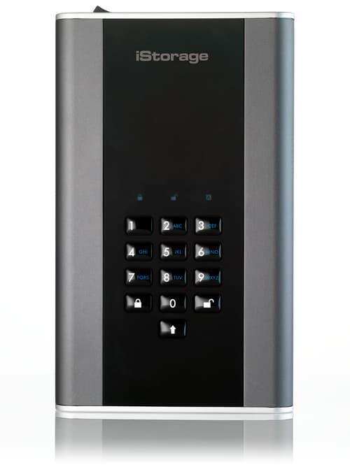 Istorage diskAshur DT2 256-Bit 6TB Nato Classified Svart