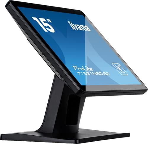 Iiyama ProLite T1521MSC-B2 Platta Pc-Skärmar 38,1 CM (15") 1024 X 768 Pixlar Xga Led Pekskärm Bordsskiva Svart 15" 1024 × 768Pixels TN 4:3