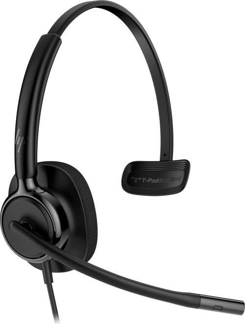 Poly Mission 400 415 Wired Over-the-head, On-ear Mono Headset - Black