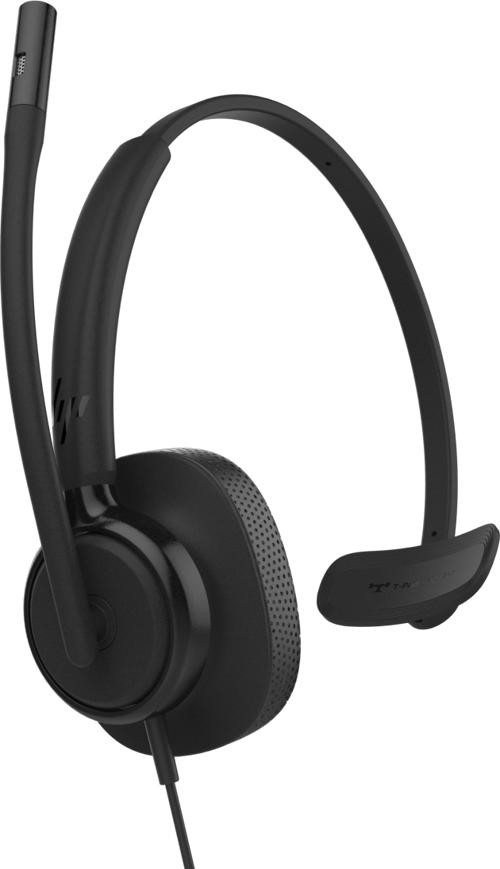 Poly Mission 400 415 Wired Over-the-head, On-ear Mono Headset - Black
