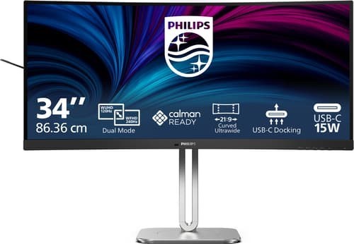 Philips 34B2U5900C 34" Class 5K UHD Curved Screen LED Monitor - 21:9