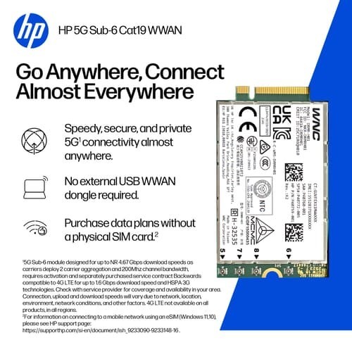 HP 5G Wwan Nätverkskort/Adapters