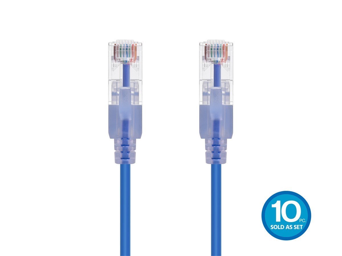 Monoprice Ethernet Patch Cable - Slim Run, 0.5FT (10-Pack)