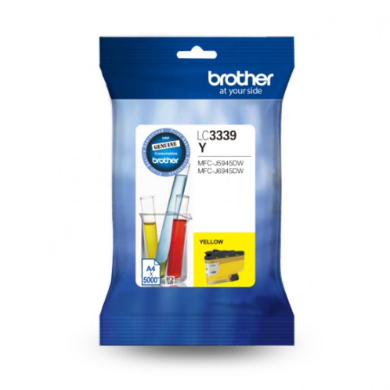 Brother LC-3339XLY Super High Yield Yellow Ink Cartridge To Suit MFC-J6945DW, Up To 5000 Pages