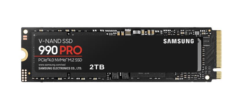 Samsung 990 Pro 2TB Gen4 NVMe SSD 7450MB/s 6900MB/s R/W 1550K/1200K Iops 600TBW 1.5M HRS MTBF For PS5 5YRS WTY