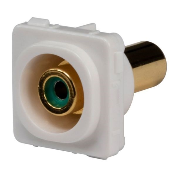 Amdex Fp-Rca-Gr Green Rca To Rca Jack. Gold Plated
