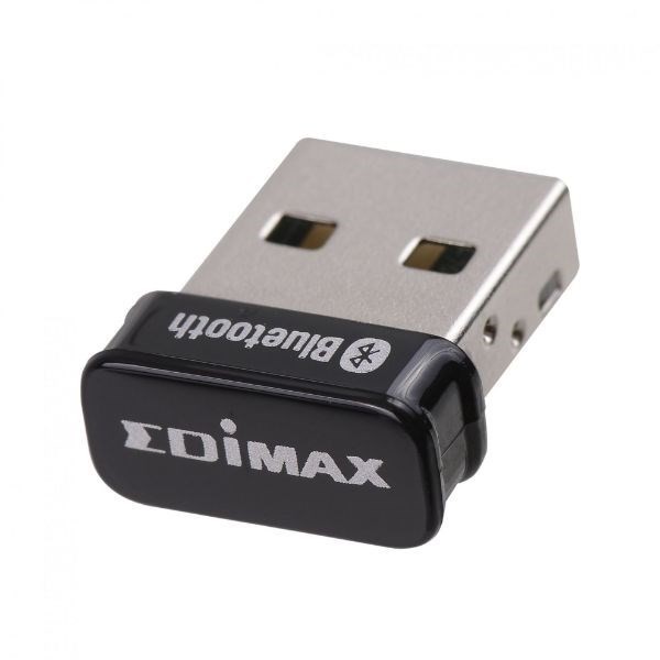 Edimax BT-8500 Bluetooth 5.0 Nano Usb-A Ultra-Small Adapter. Pair Computer With Bluetooth Compatible Devices: Headphones Speakers Keyboard Mice & Much More. Max Speed Up To 3Mbps