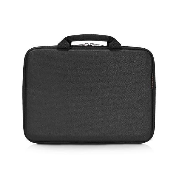 Everki Ekf842 Eva Hard Shell 11.7" With High-Density Memory Foam To Protect Chromebooks/Laptops Up To 11.7". Includes Hook & Loop Strap For Added Protection. Dual Handles For Easier Carrying. Black Co