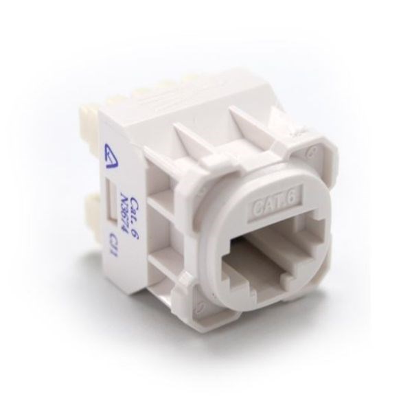 Amdex FP-C6-005 Jack For Amdex Face Plates. Amdex Style. White Colour. Recommend For Use With RJ45 Plugs Only. T568a Wiring Only.