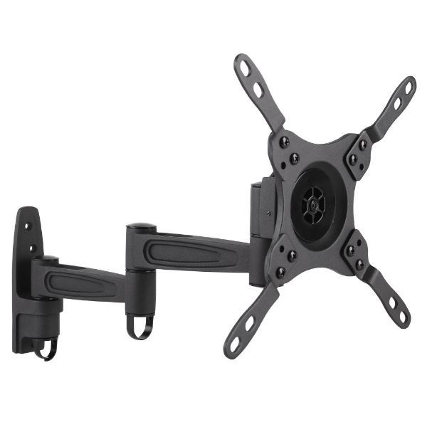 Brateck Lumi LCD-141C 13-42" Anti-Theft Full- Motion Monitor/TV Wall Mount. Anti- Theft Locking Hole For Additional Security (Padlock Required). Max Vesa 200X200. Max Load 20Kgs. Max Arm Extension