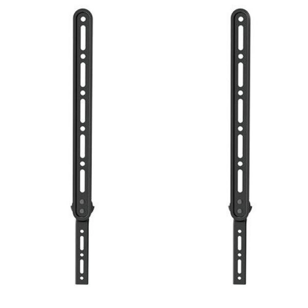 Brateck Lumi SB-41 Universal Sound Bar Bracket. Attaches To Vesa Holes Of TV For Mounting Below TV. Fits Most 23-65" TVs.