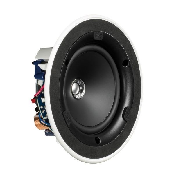 Kef Ci130er Ultra Thin Bezel 5.25' Round In-Ceiling Speaker. 130MM Uni-Q Driver With 16MM Aluminium Dome Tweeter. Magnetic Grille. Sold As A Pair