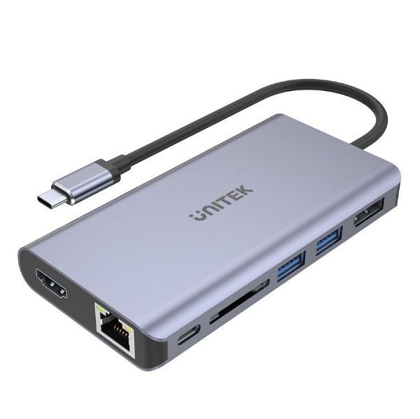 Unitek 7-In-1 Usb 3.1 Multi-Port Hub With Usb-C Connector. Includes 1X Hdmi Port, 1X DisplayPort, 2X Usb-A Ports, 1X RJ45 Gig Port, 1X Card Reader & *September Promo - Up To 25% Off