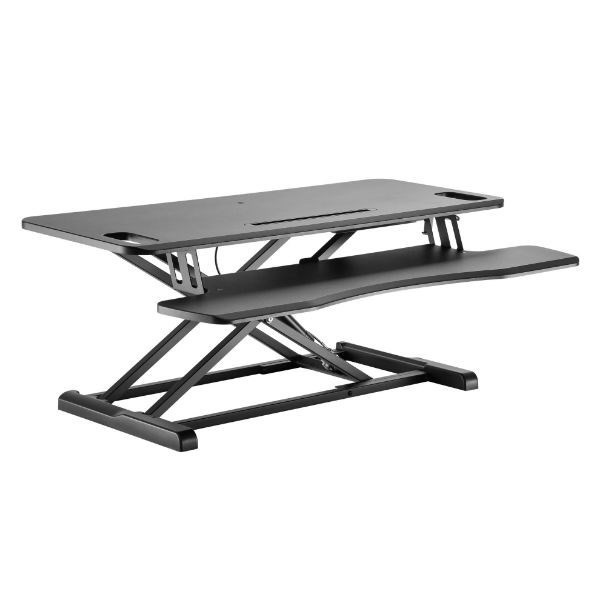 Brateck Gas-Spring Scissor Lift Desktop Sit-Stand Workstation. Height Adjustable 110-505MM Work Surface Size 950X400MM (LxW). Work Surface Weight Cap. 15KGS. *September Promo - Up To 25% Off