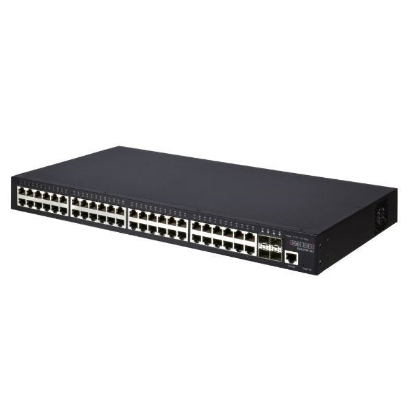 Edgecore 48 Port Gigabit Web-Smart Pro Switch. 4 SFP & 48 RJ-45 Ports. 1X RJ45 Console Port. Fanless Design. External Power.