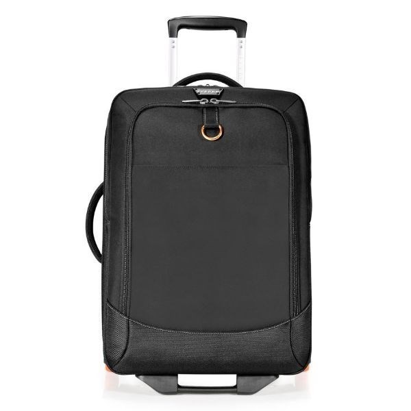 Everki Wheeled 420 Laptop Trolley Bag. Designed To Fit 15" To 18.4" Notebooks. Carry On Size 55 X 35 X 99CM. Removable Laptop Sleeve, Document Dividers, Accessories Pouch. Colour Black