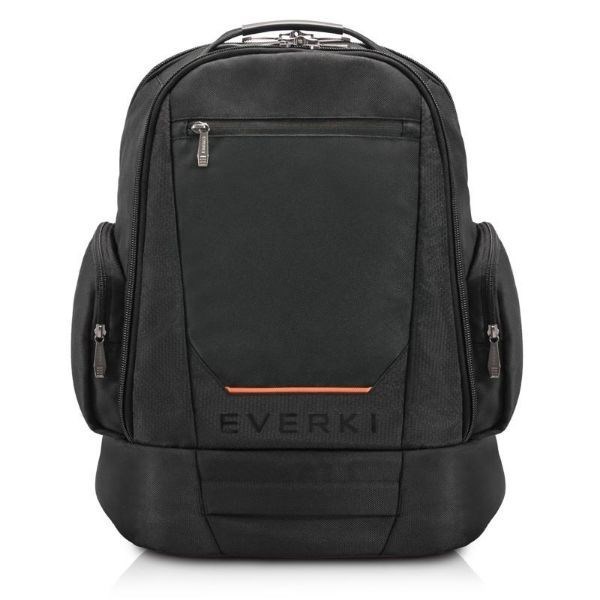 Everki ContemPRO Laptop Backpack. Designed To Fit Up To 18.4" Notebooks. Spacious Compartments. Trolley Handle Pass-Through. Felt Lined Laptop Compartment. Headphone Hanger. Top Pocket. Durable Zipp