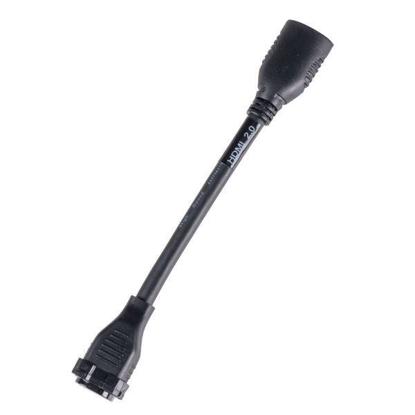 Amdex 150MM Hdmi Adapter Pigtail High-Speed With Ethernet Rated. Colour Black