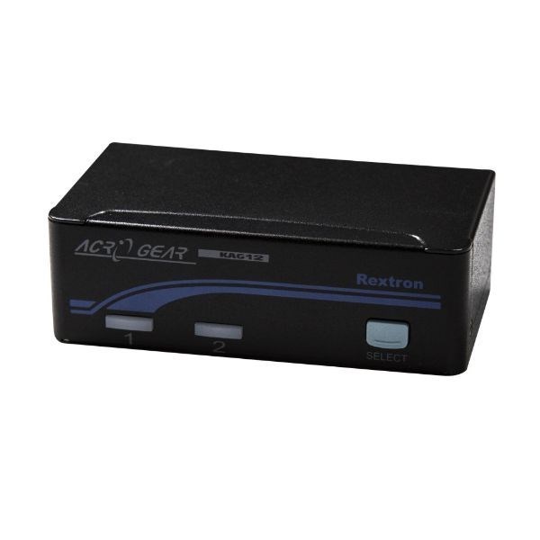 Rextron 1-2 Usb Automatic KVM Switch. Share 1X Keyboard/Video/ Mouse With 2X CPU's Via The Usb Ports. Includes 2X 1.8M Leads.