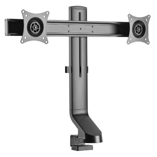 Brateck 17-27' Dual Monitor Desk Mount. Sit/Stand Workstation Compatible. Max Load 7Kgs. Supports Vesa 75X75 & 100X100. Rotate, Tilt And Swivel. *September Promo - Up To 25% Off