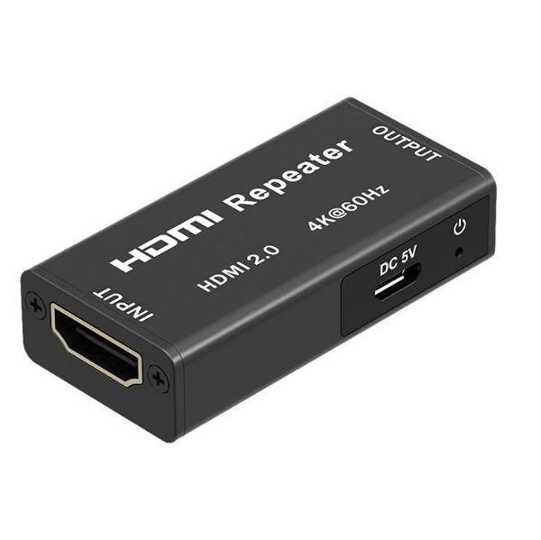 Lenkeng Hdmi2.0 Repeater Extender. Supports Resolution Up To Ultra HD 4Kx2K@60Hz. Extend Hdmi Cables Beyond The 20M. Plug And Play.