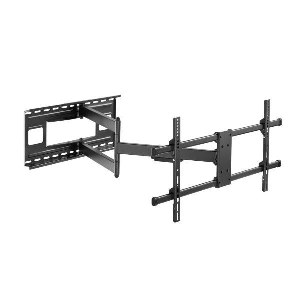 Brateck 43'-80' Extra Long Arm Full Motion Wall Mount Bracket. Max Arm Extension - 1015MM. Vesa Support Up To: 600X400. Weight Cap. 50Kgs. Black Colour.