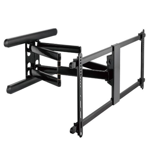 Brateck Premium 43-90" Full Motion TV Wall Mount Bracket With Free Tilt Design. Max Vesa 800X400, Max Load 70Kgs, Max Arm Extension 660MM, Bubble Level Included. Gloss Black
