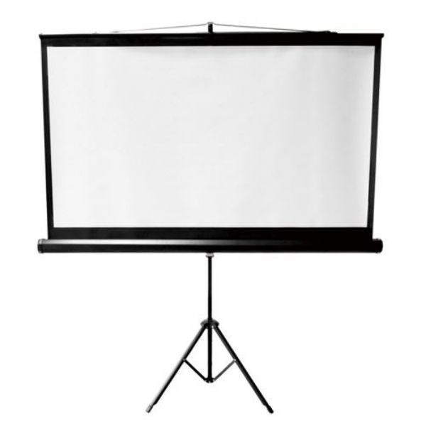 Brateck 96' Projector Screen With Tripod. Perfect For Education, Commercial Presentations Or Residential Home Cinema. 160Viewing Angle. Matte White Screen.