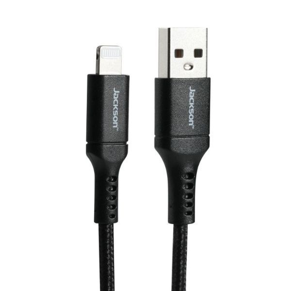 Jackson 1.5M Mfi Certified Apple Usb-A To Lightning Data And Charge Cable. Charge And SYNC iPhone, iPad Or iPod. Braided Cable To Provide Extra Durability.