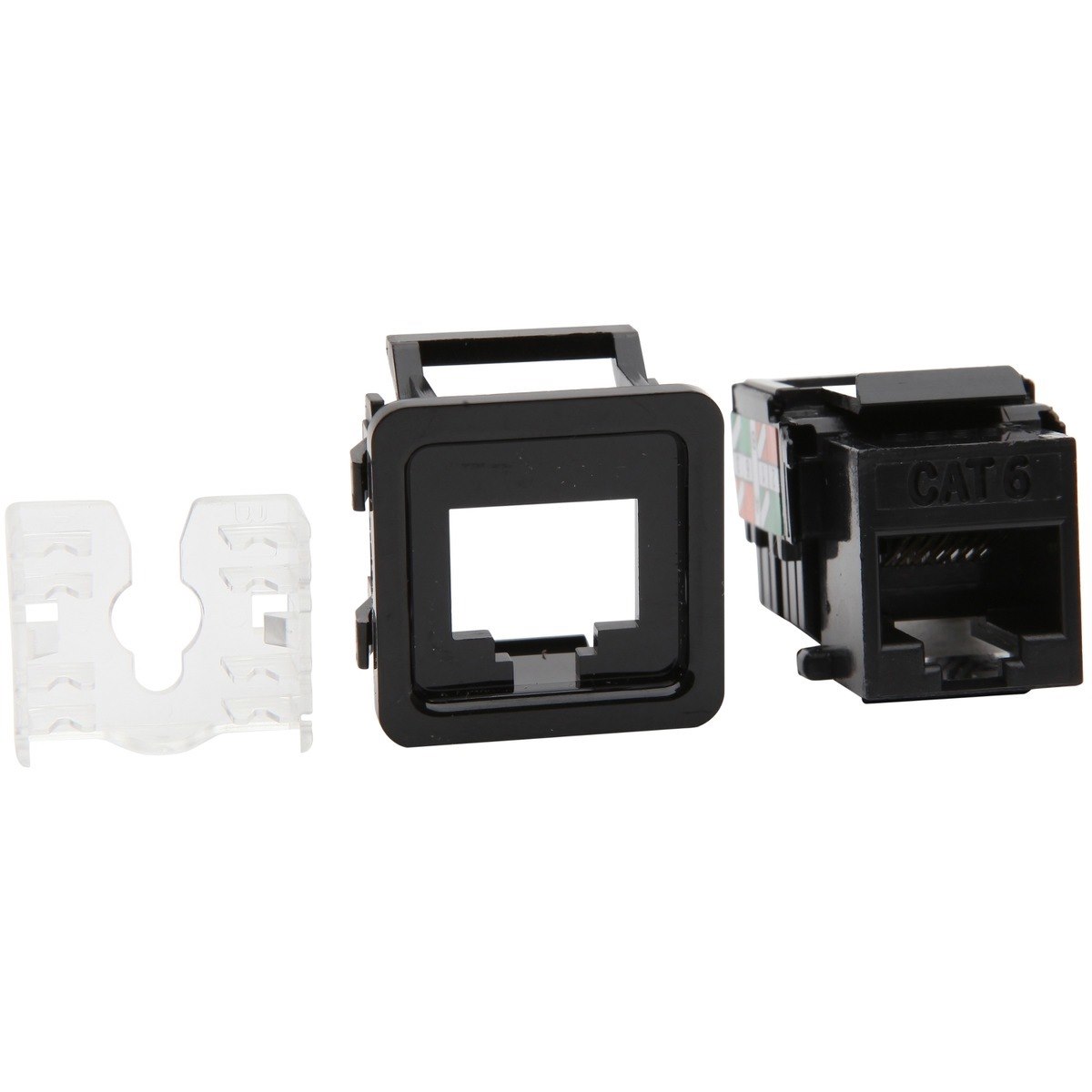 PDL RJ45 Cat6 Data Module with Adaptor Clip - Colour Option: Black