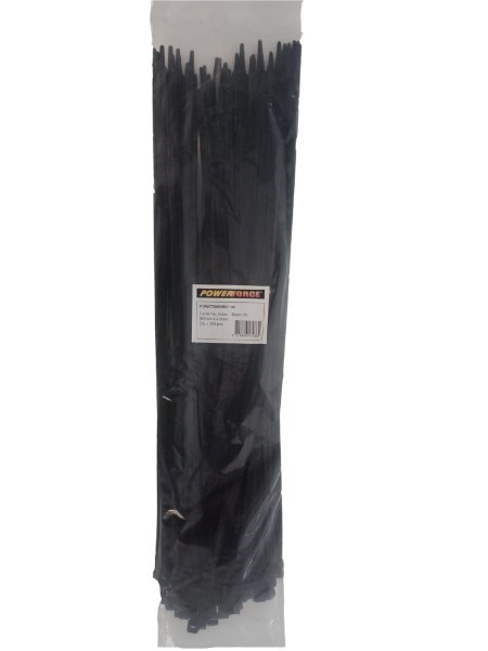 Powerforce Cable Tie Black 685MM X 9MM Nylon Uv 100PK