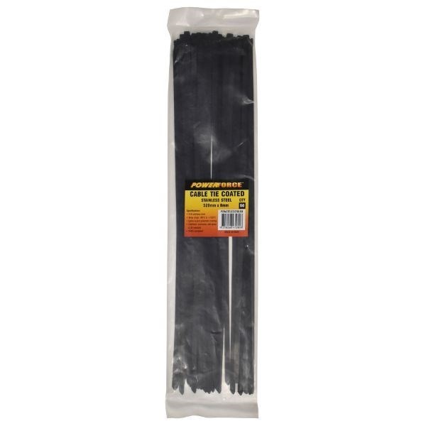 Powerforce Cable Tie 316SS Coated 520MM X 8MM 50PK November Monster Sale Extended!