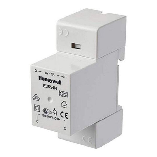 Honeywell DIN/Surface Mount 8V / 1A Transformer. This Transformer Is For Fixed Installations. Use With Door Chimes & Bells. T, Din Rail/Surf 8V ~240V