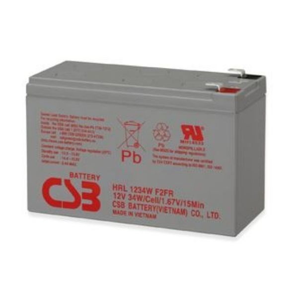 CSB 12V 34W 9.0 Ah Long Life Replacement Ups Battery. Up To 8 Years In Standby Service. Maintenance-Free Sealed Lead Acid. 1 Year Warranty.