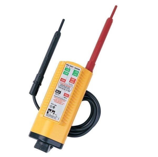 Ideal Industries Vol-Test Voltage Tester. 100-600V Ac/Dc 600V Cat Iii Rating.