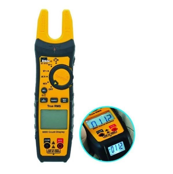 Ideal Industries 200A Ac/Dc TRMS TightSight Fork Meter. Cat Iv 600V And Cat Iii 1000V Rating.