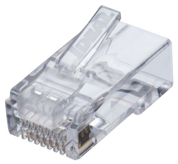 Ideal Industries Cat6 Utp RJ45 Push Through Plug. Pack Of 50. Compatible With 30-495