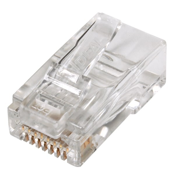 Ideal Industries Cat6a/6 Utp RJ45 Push Through Plug (Staggered). Pack Of 50. Compatible With 30-495