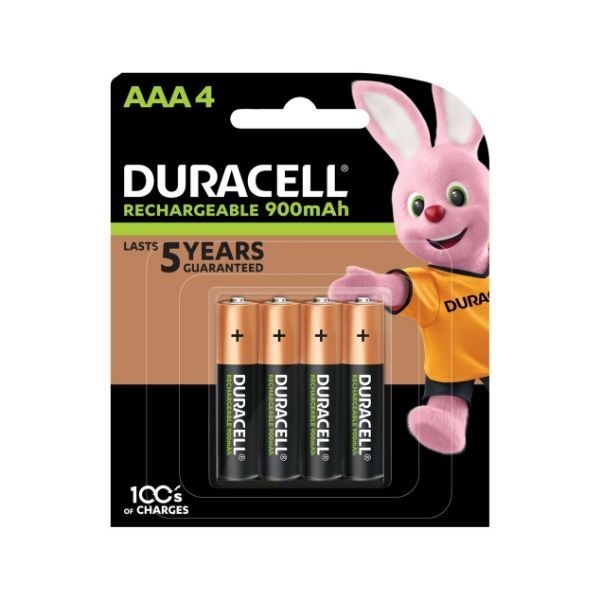Duracell Aa Rechargeable Battery (900 Mah). Pack Of 4